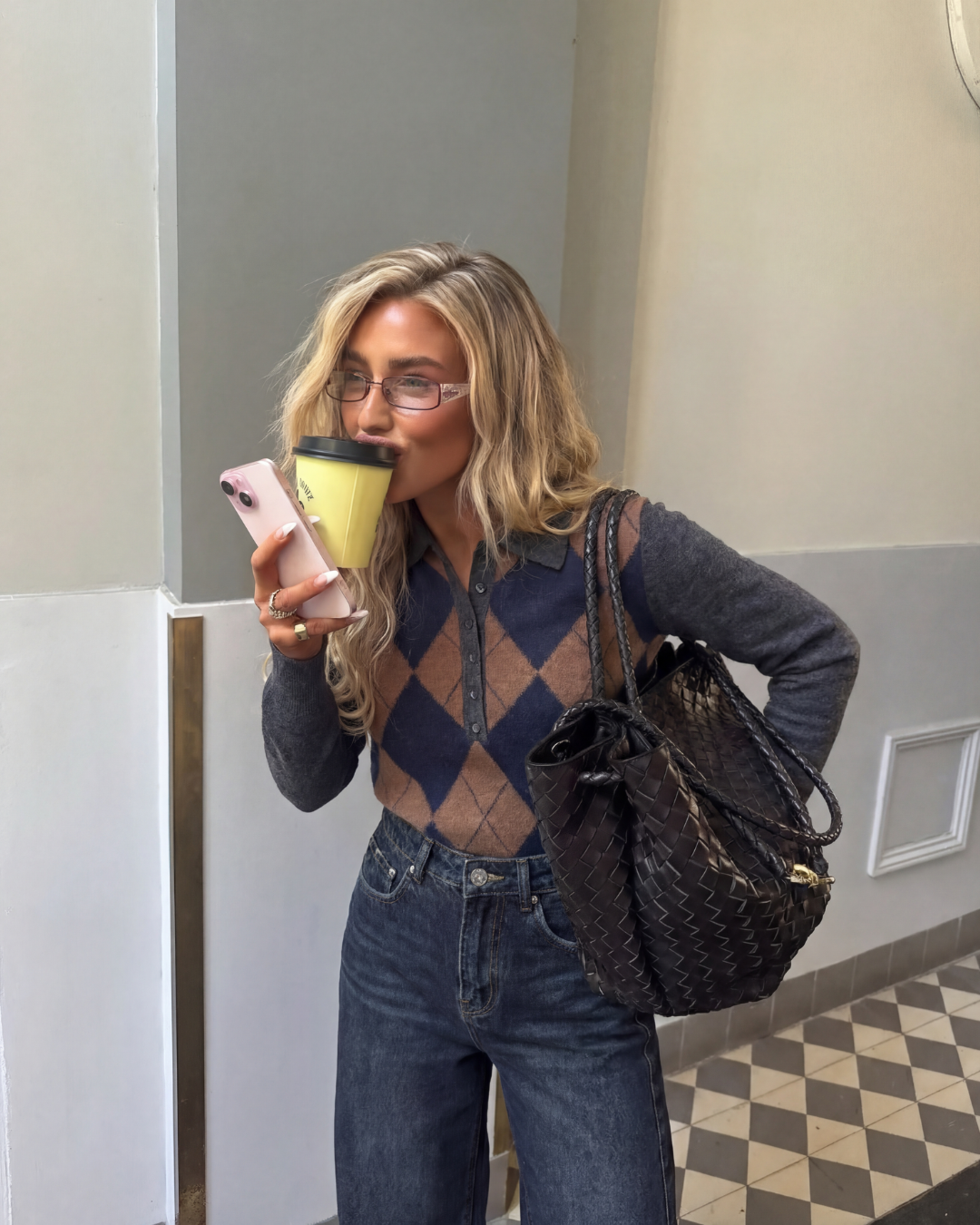 KLASSIEKE RUIT POLO TRUI