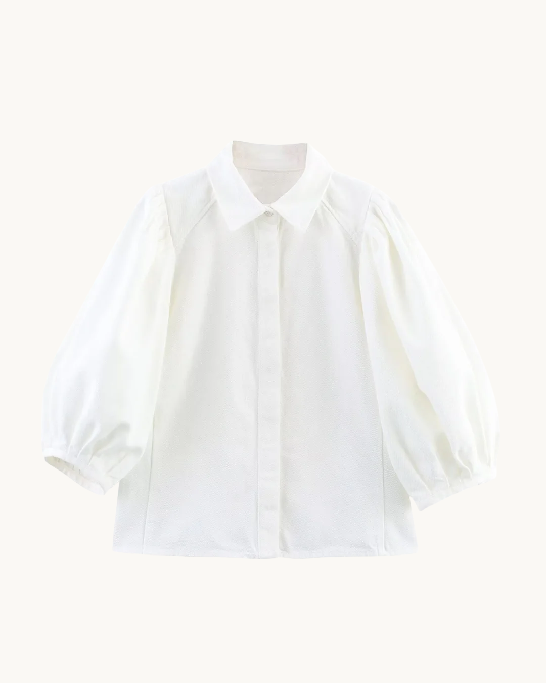 CASUAL DENIM SET MET POFMOUWEN