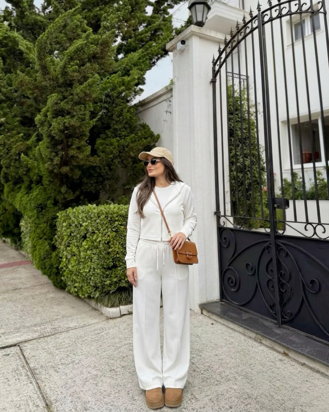 CASUAL CROP HOODIE SET