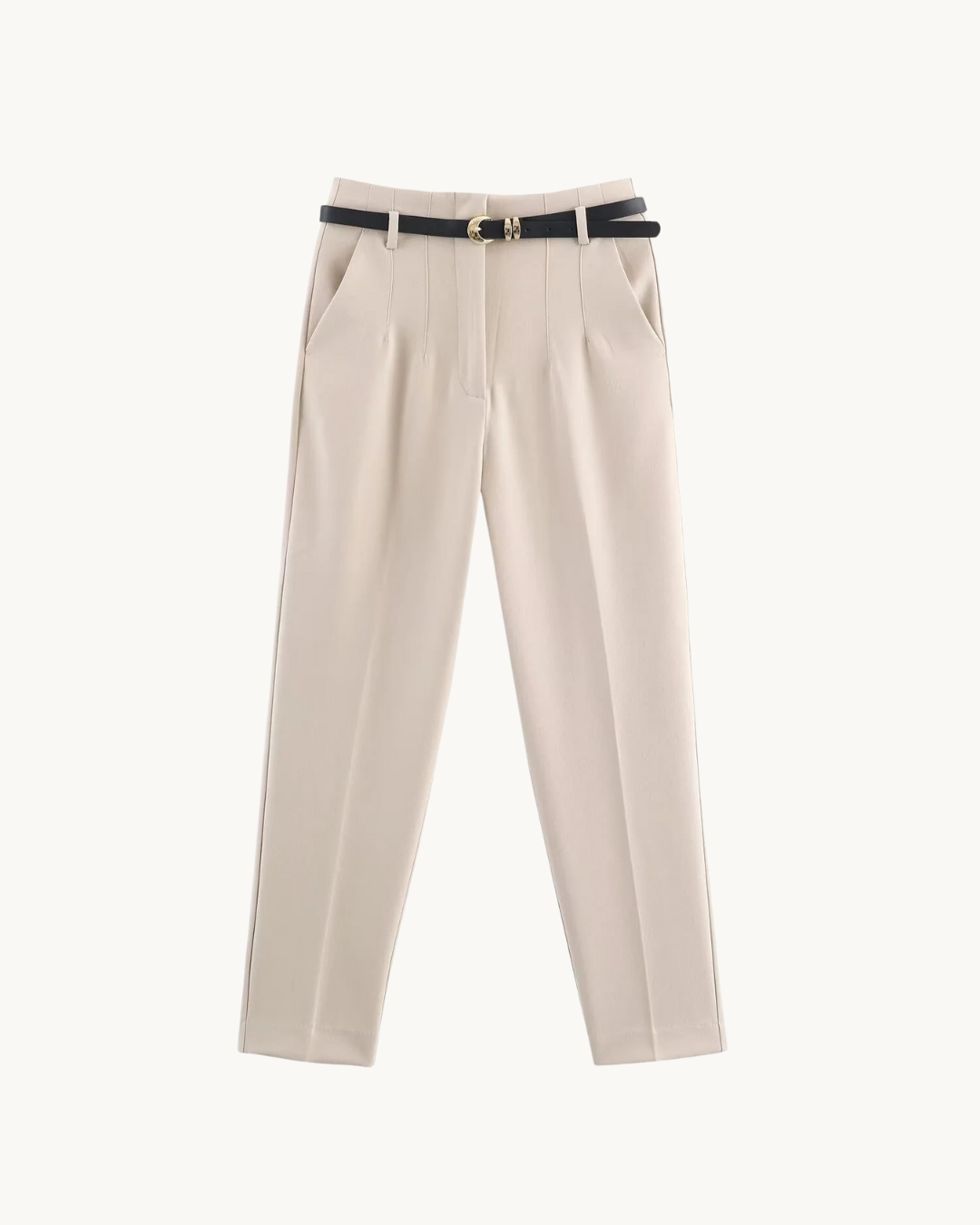 ELEGANTE PANTALON MET RIEM