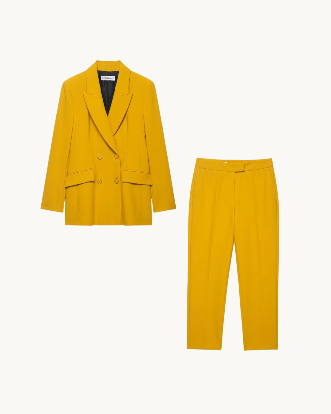 CHIQUE BLAZER SET - GEEL