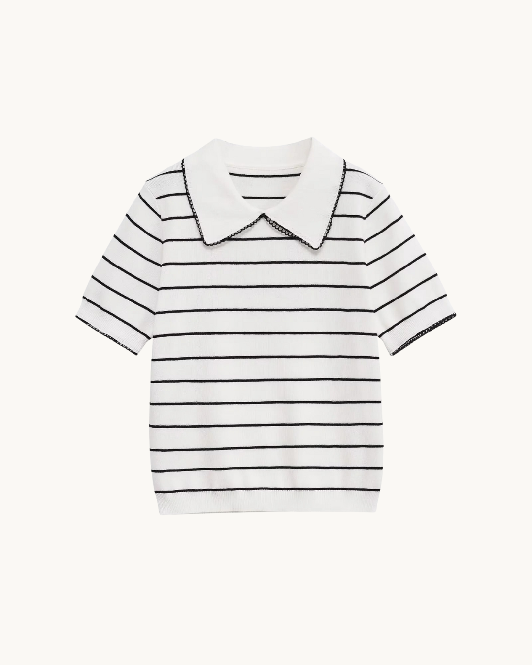 PREPPY TOP MET KRAAG