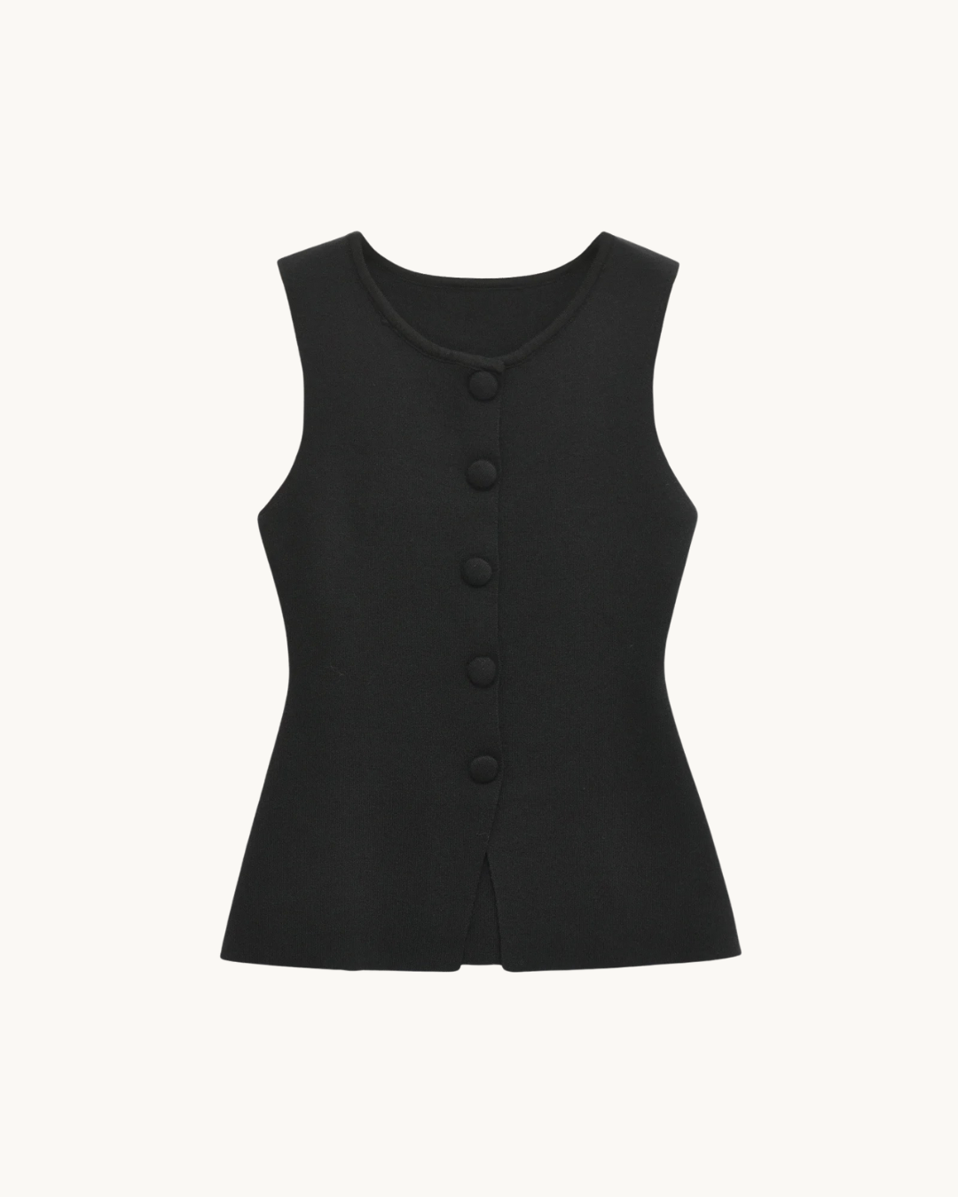 KLASSIEKE GEBREIDE GILET MET KNOPEN