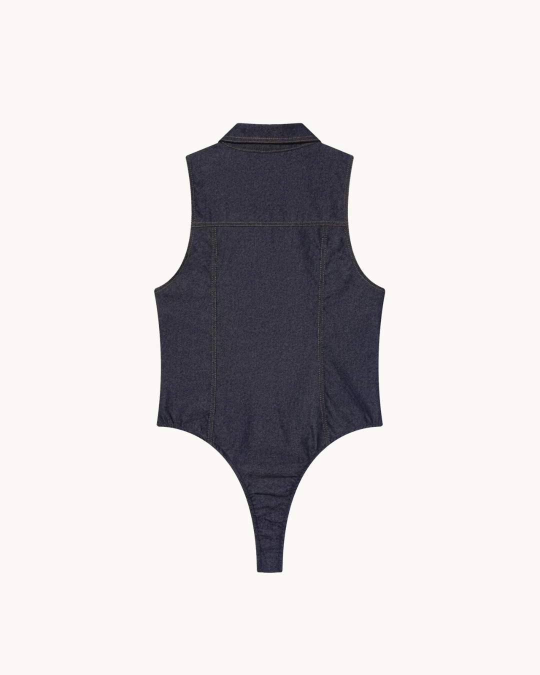 VINTAGE DENIM BODY MET ZAKKEN - NAVY