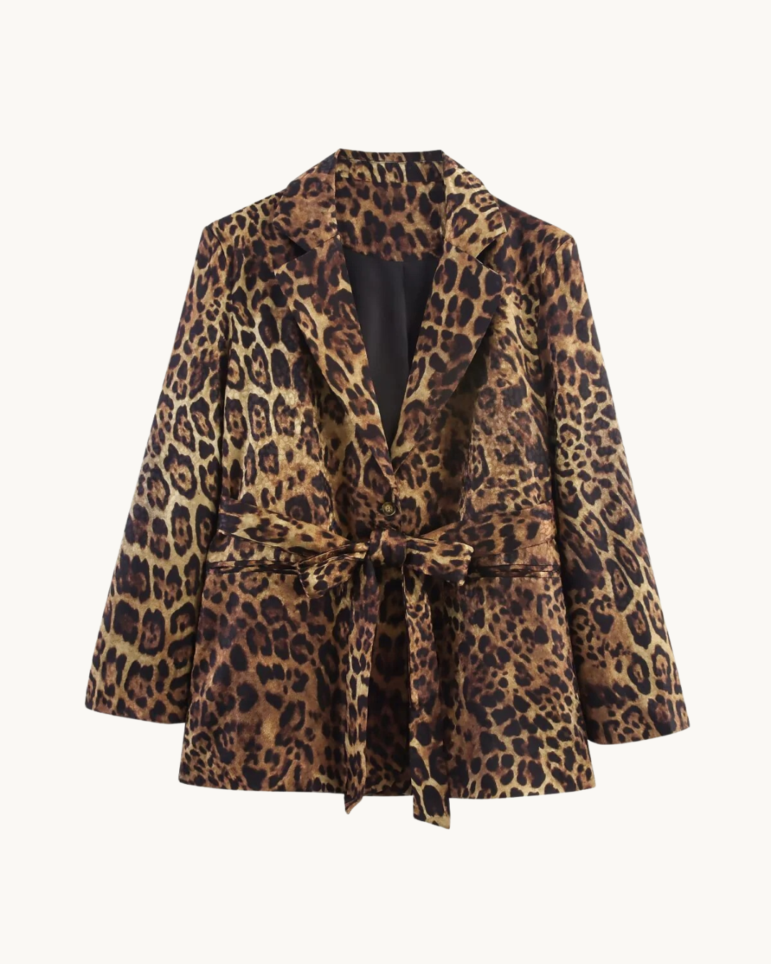 ELEGANTE SET MET CEINTUUR - BRUIN