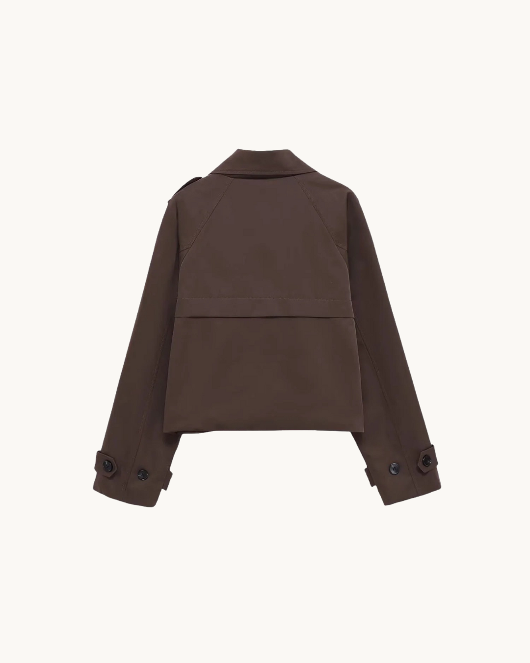 CROP TRENCHCOAT - BRUIN