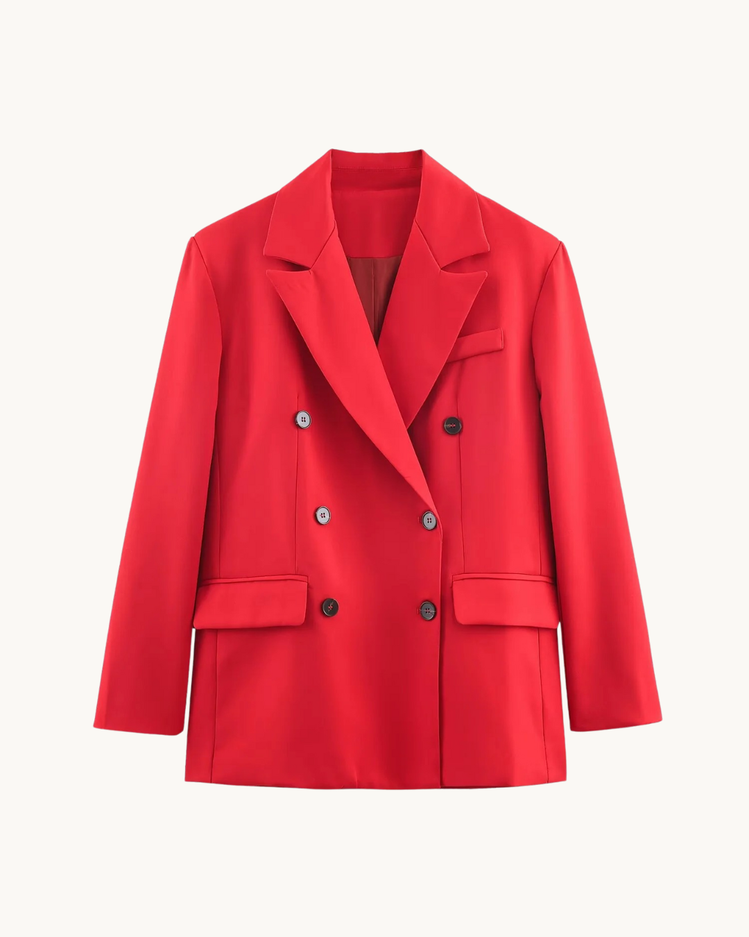 KLASSIEKE BLAZER ROK SET - ROOD