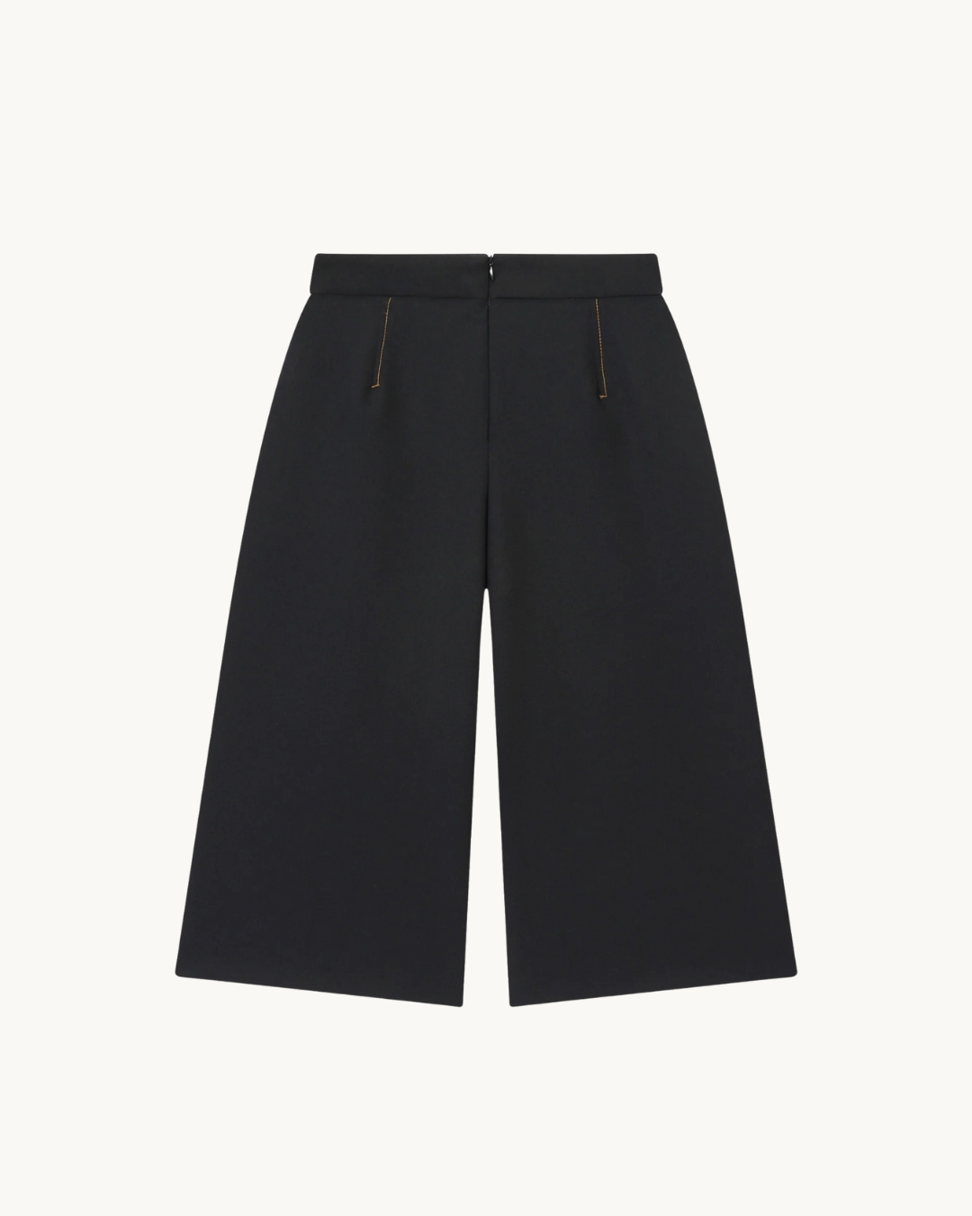 ELEGANTE CULOTTE MET KNOPEN - ZWART