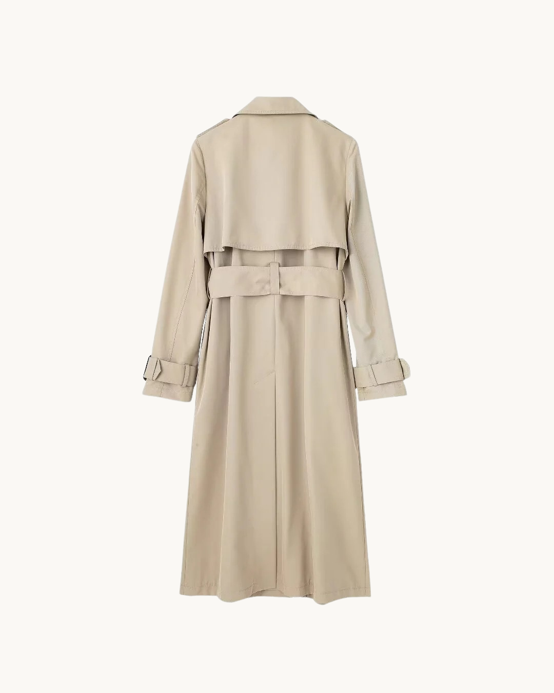 CASUAL TRENCHCOAT MET RIEM - KAKI