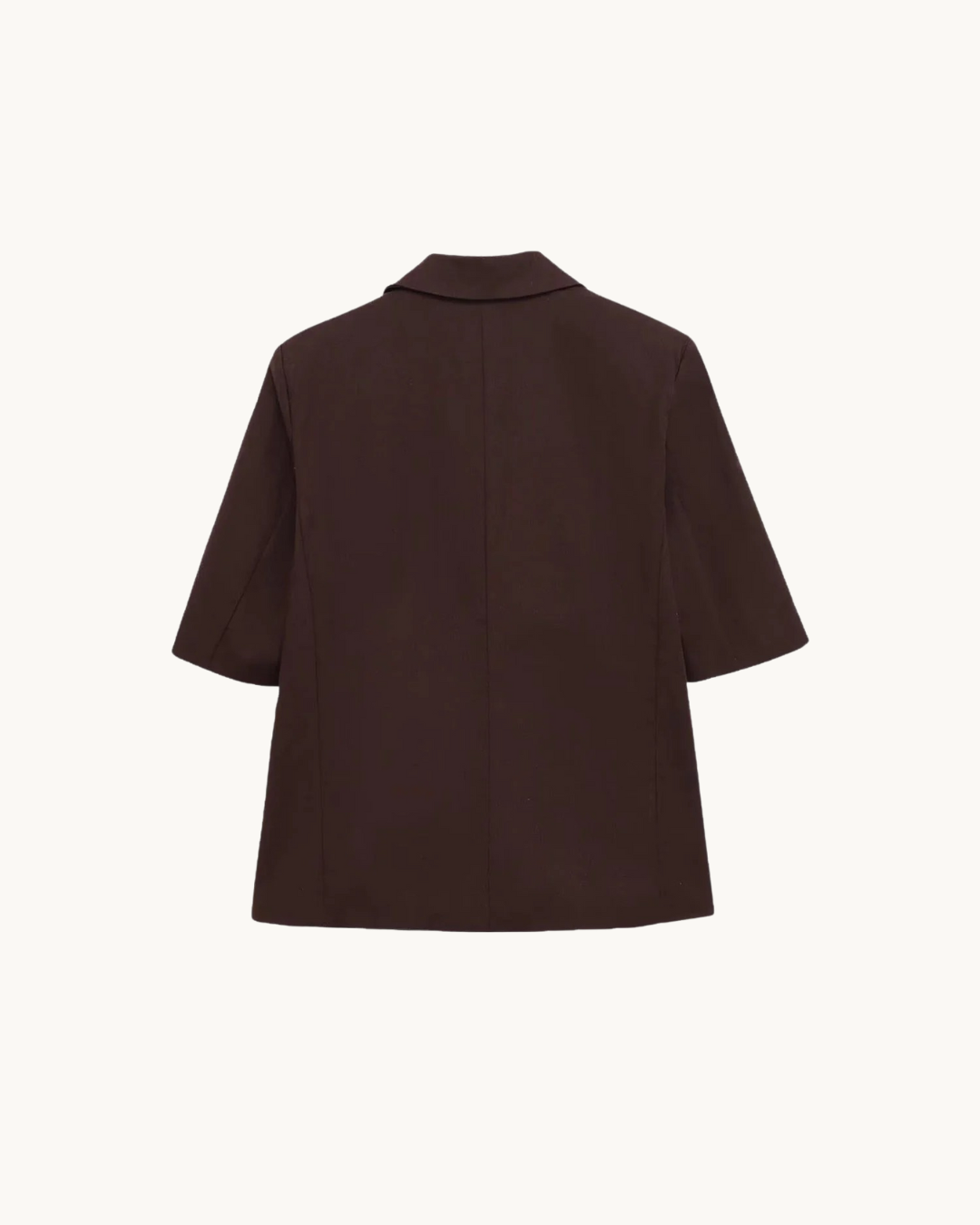 STIJLVOLLE SHORT SLEEVE BLAZER - BRUIN