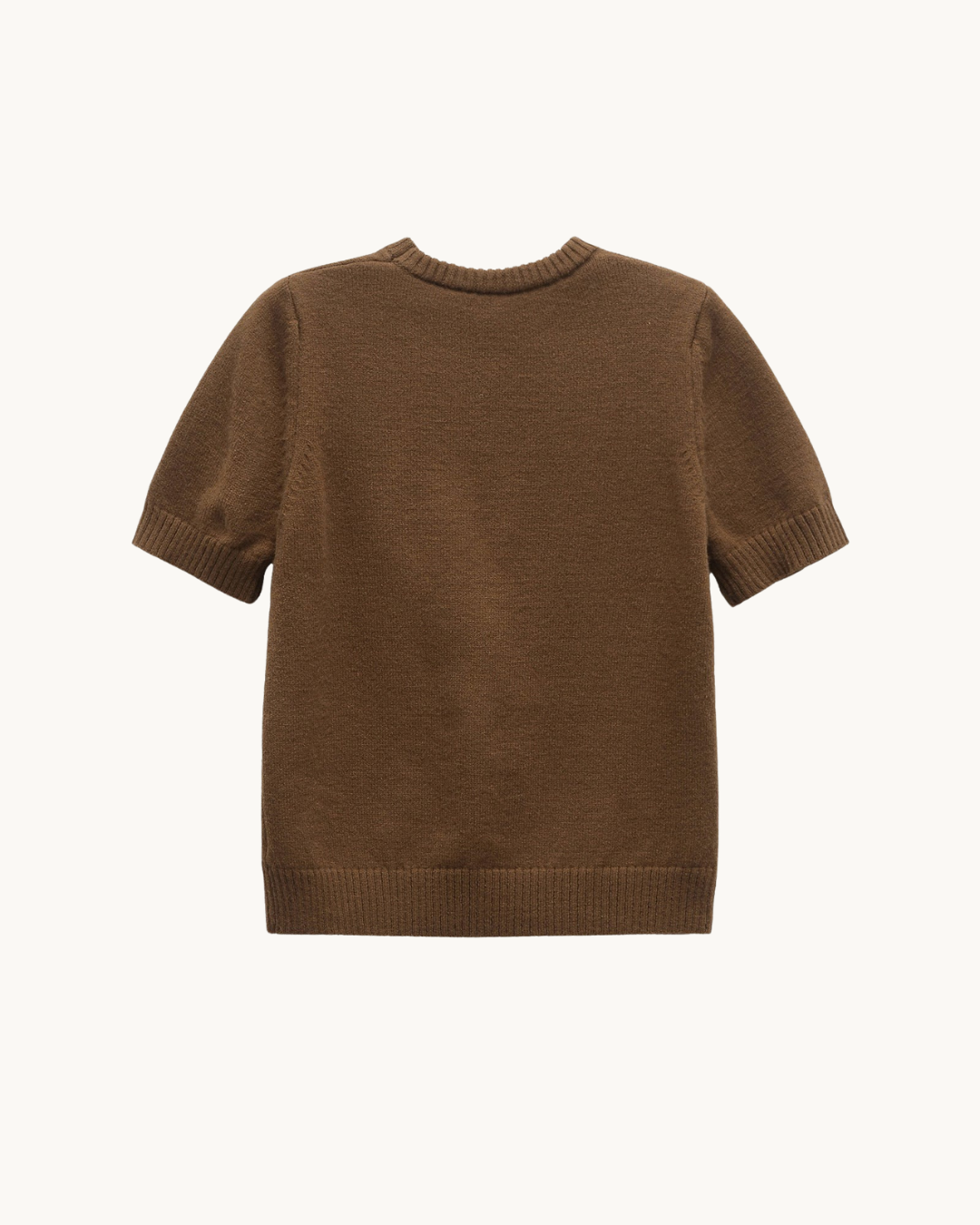 COMFY GEBREIDE T-SHIRT