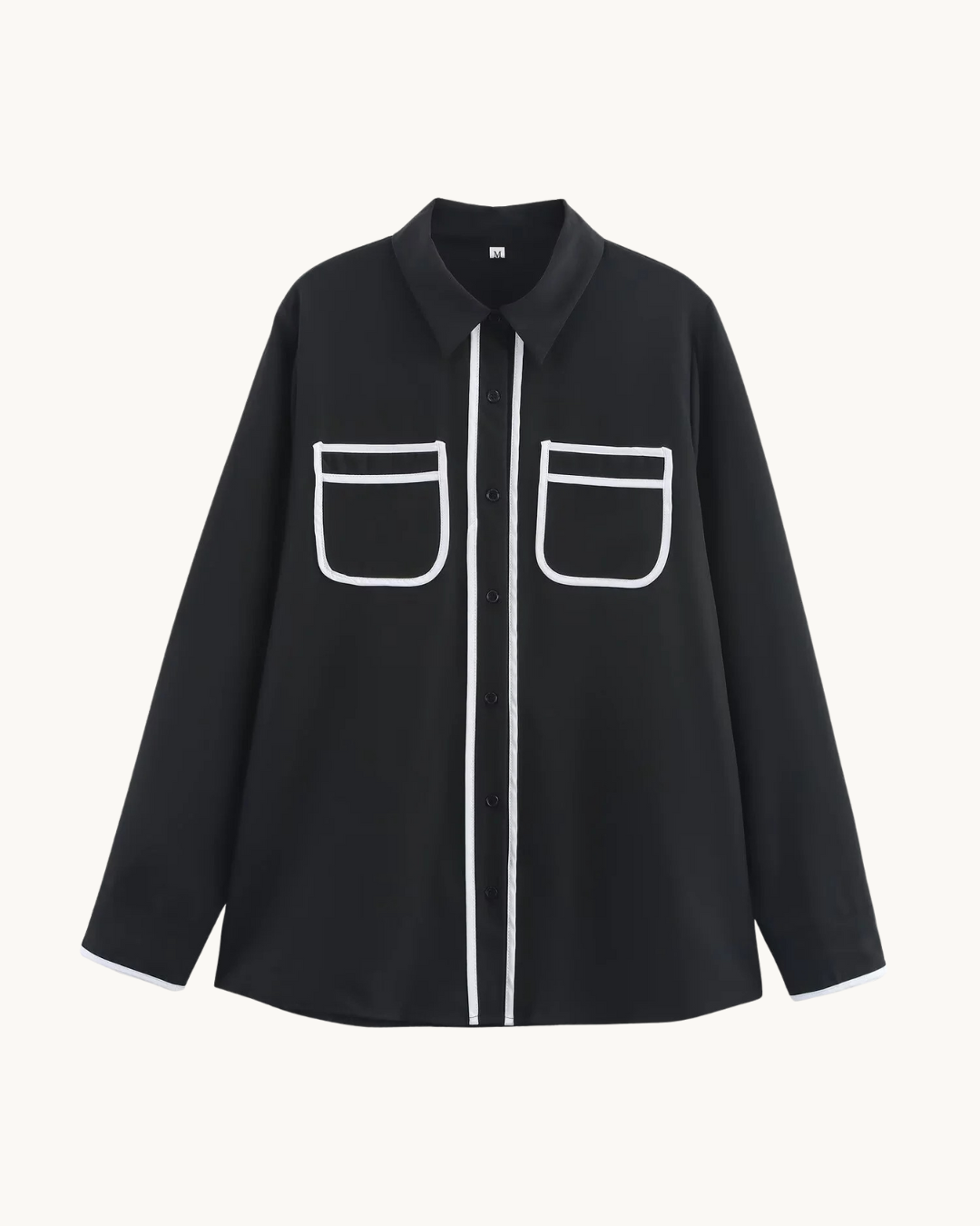 ELEGANTE BLOUSE SET MET CONTRAST