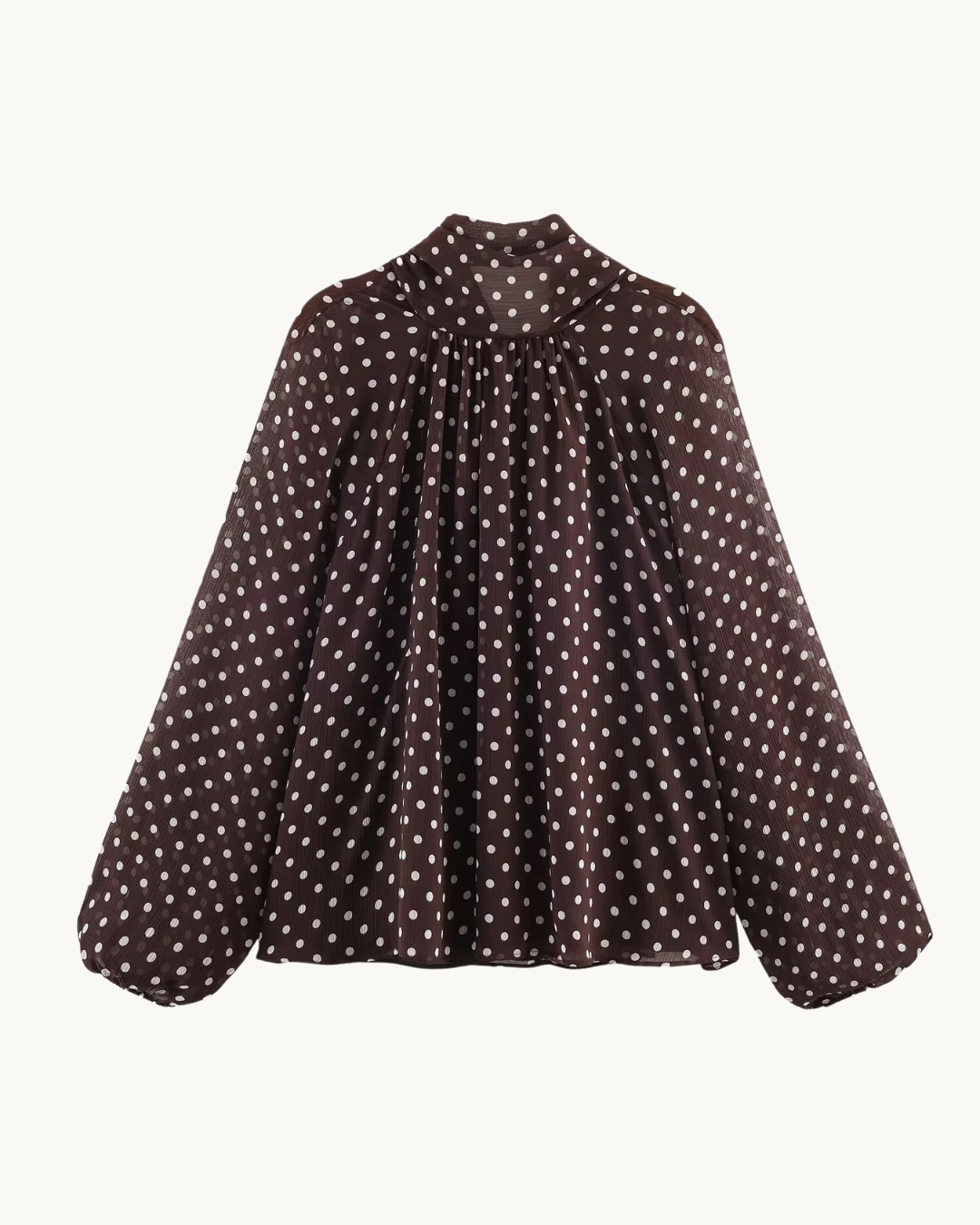 ELEGANTE BLOUSE MET PUNT PRINT