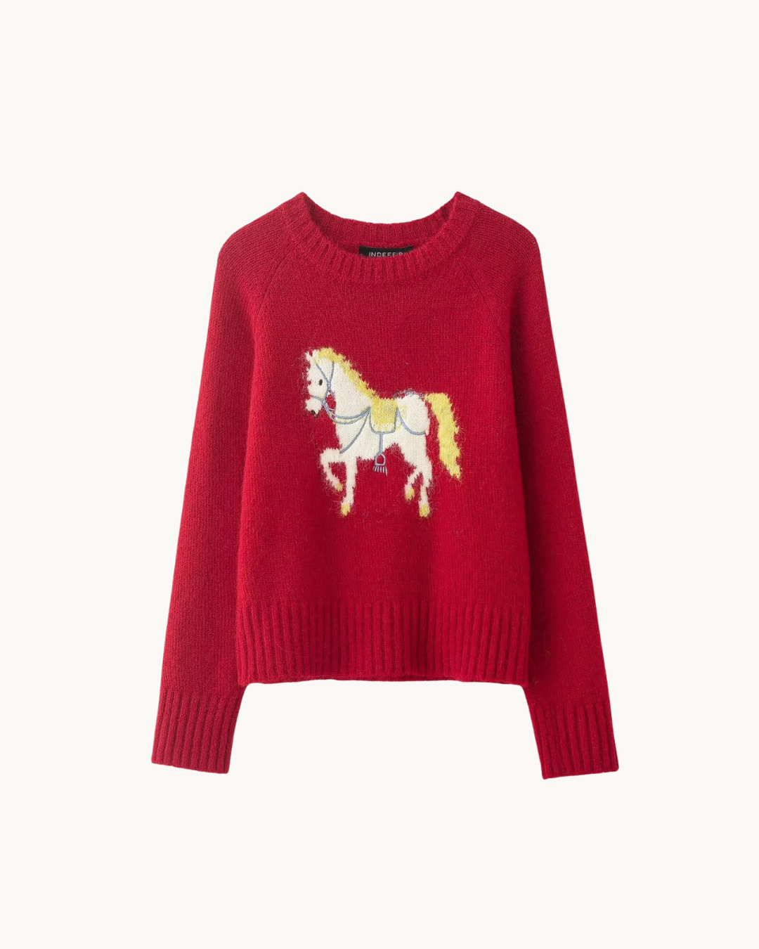 GEBREIDE PRINT SWEATER