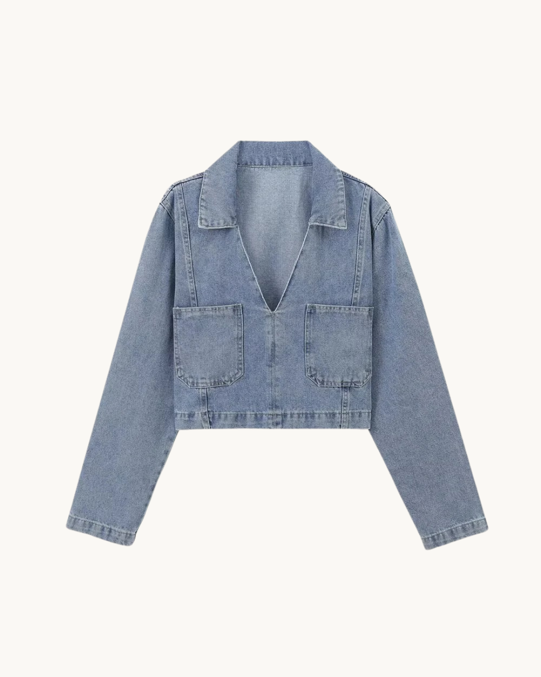 CASUAL CROP DENIM SET