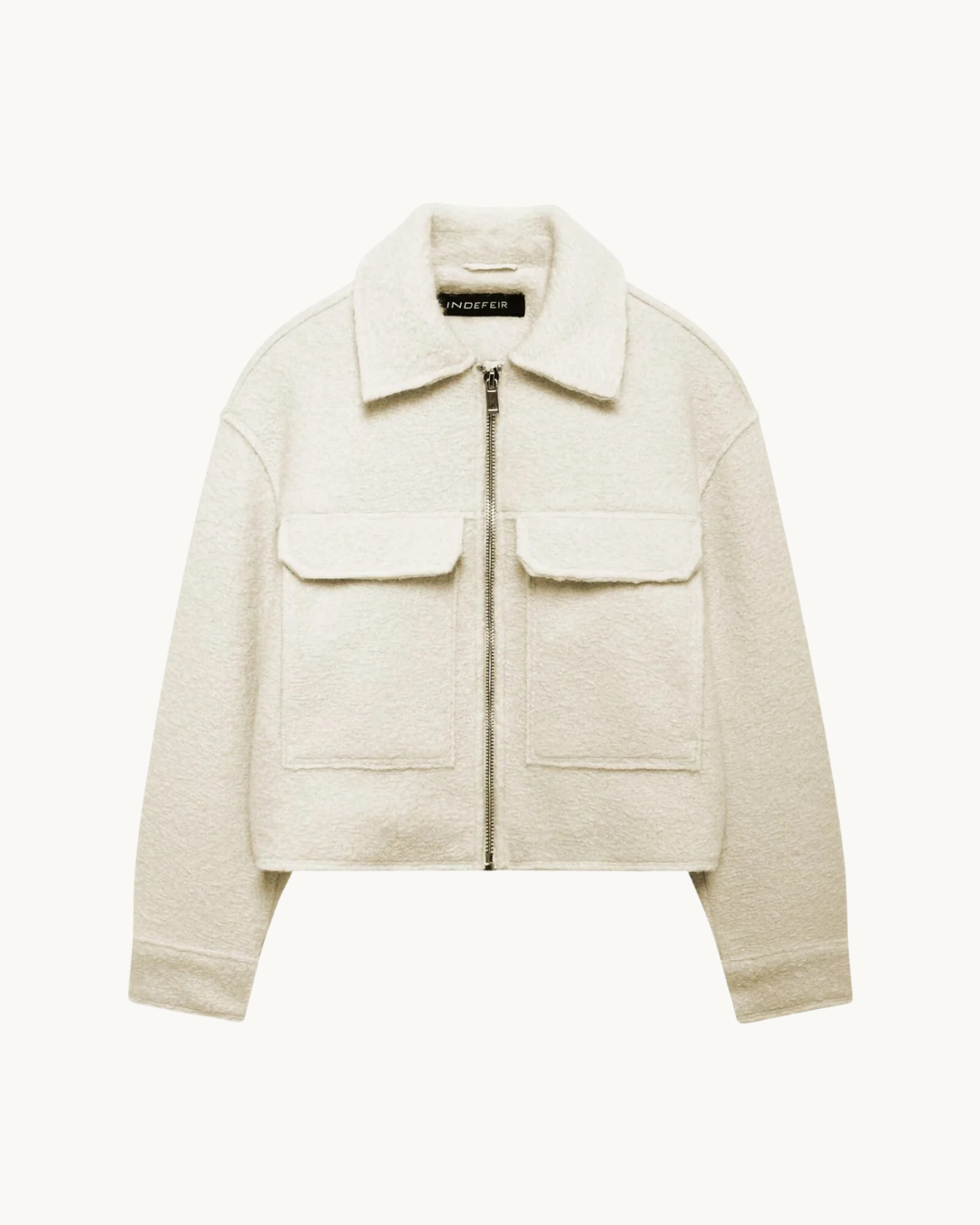 CASUAL TEDDY JACKET MET RITS