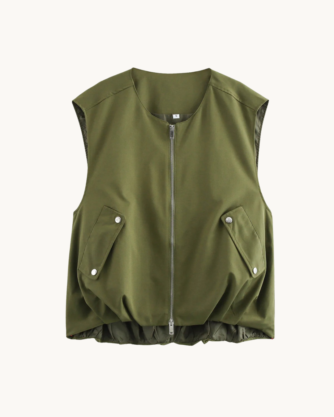 ELEGANTE BODYWARMER MET ELASTIEK