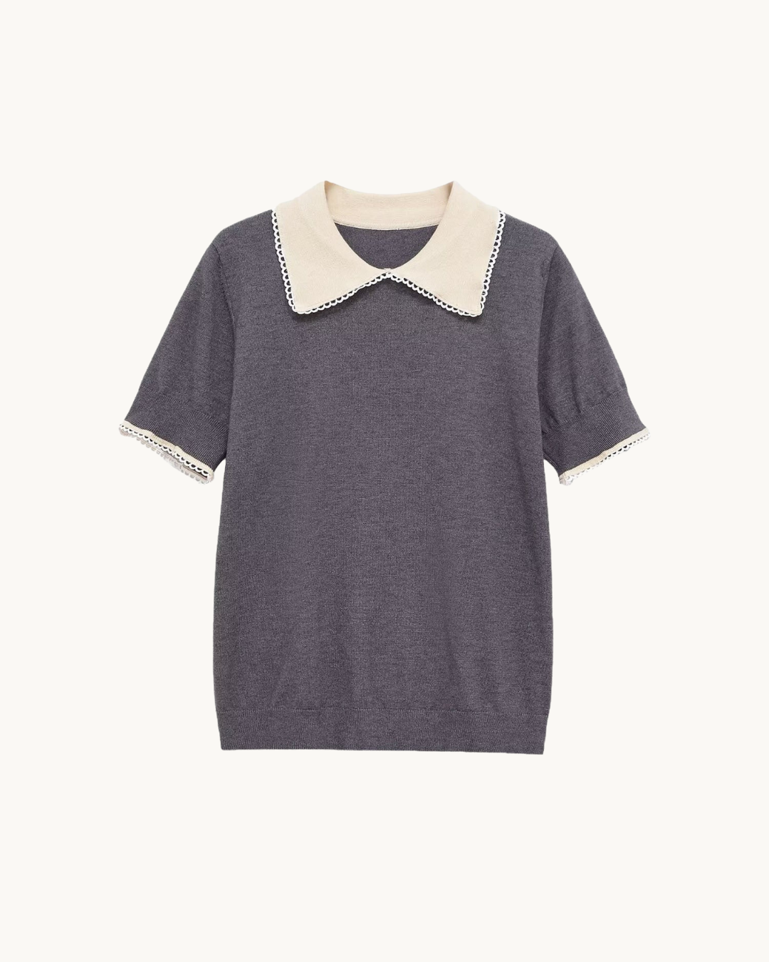 PREPPY TOP MET KRAAG