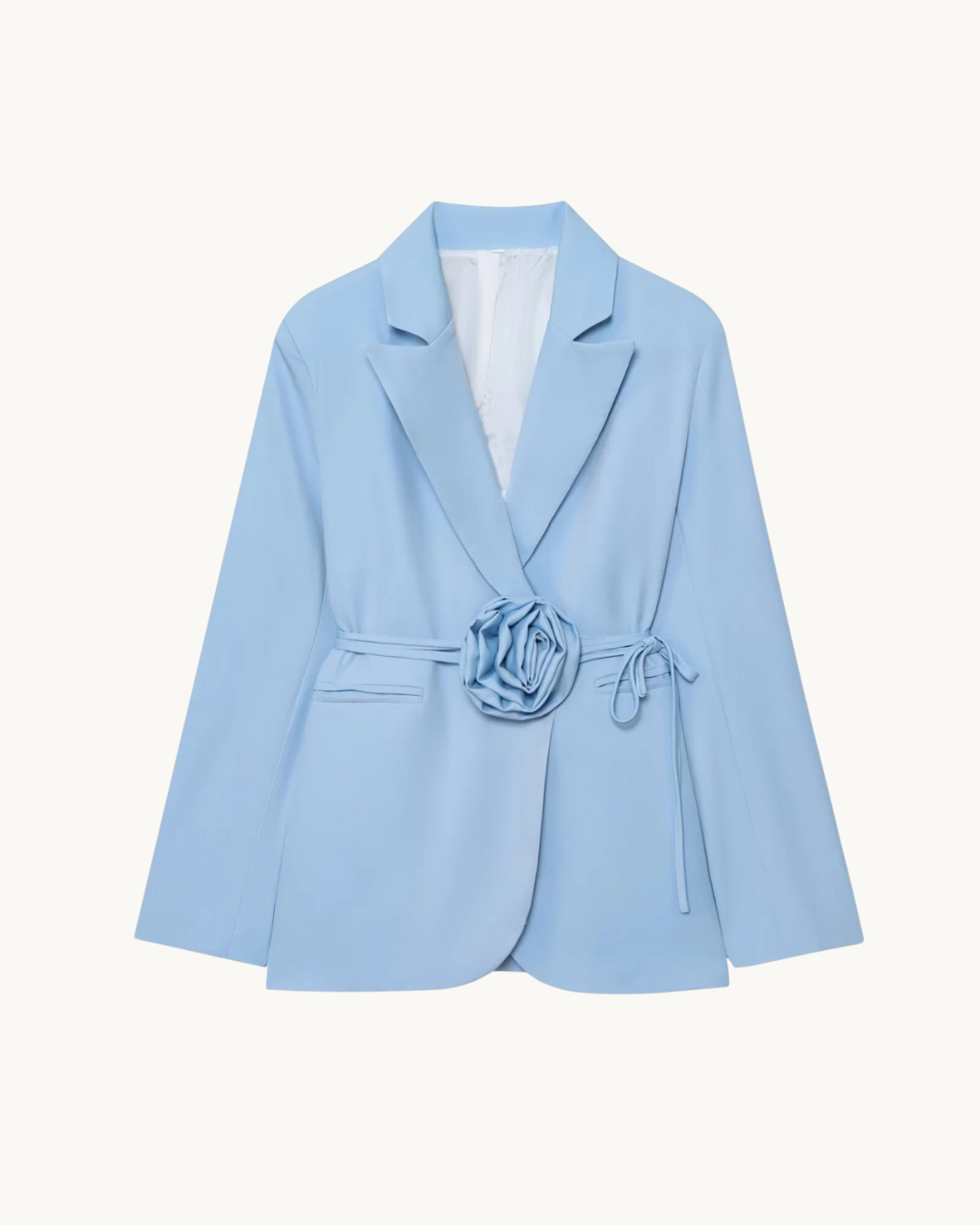 CHIQUE LANGE BLAZER MET STRIK