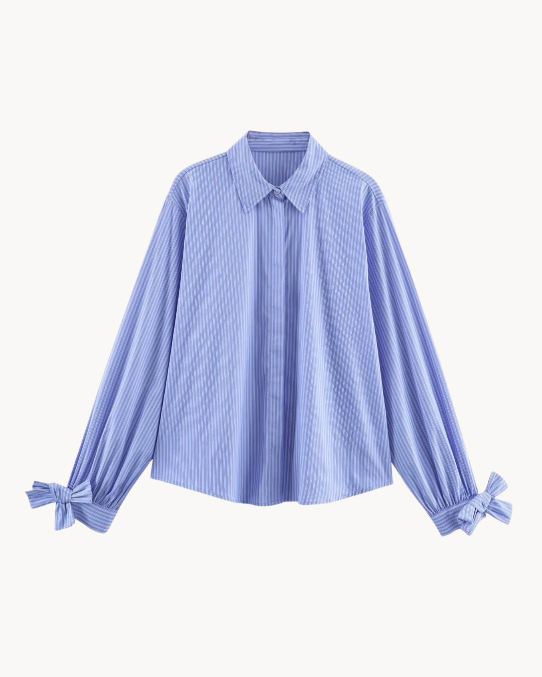 ELEGANTE MOUWSTRIK BLOUSE