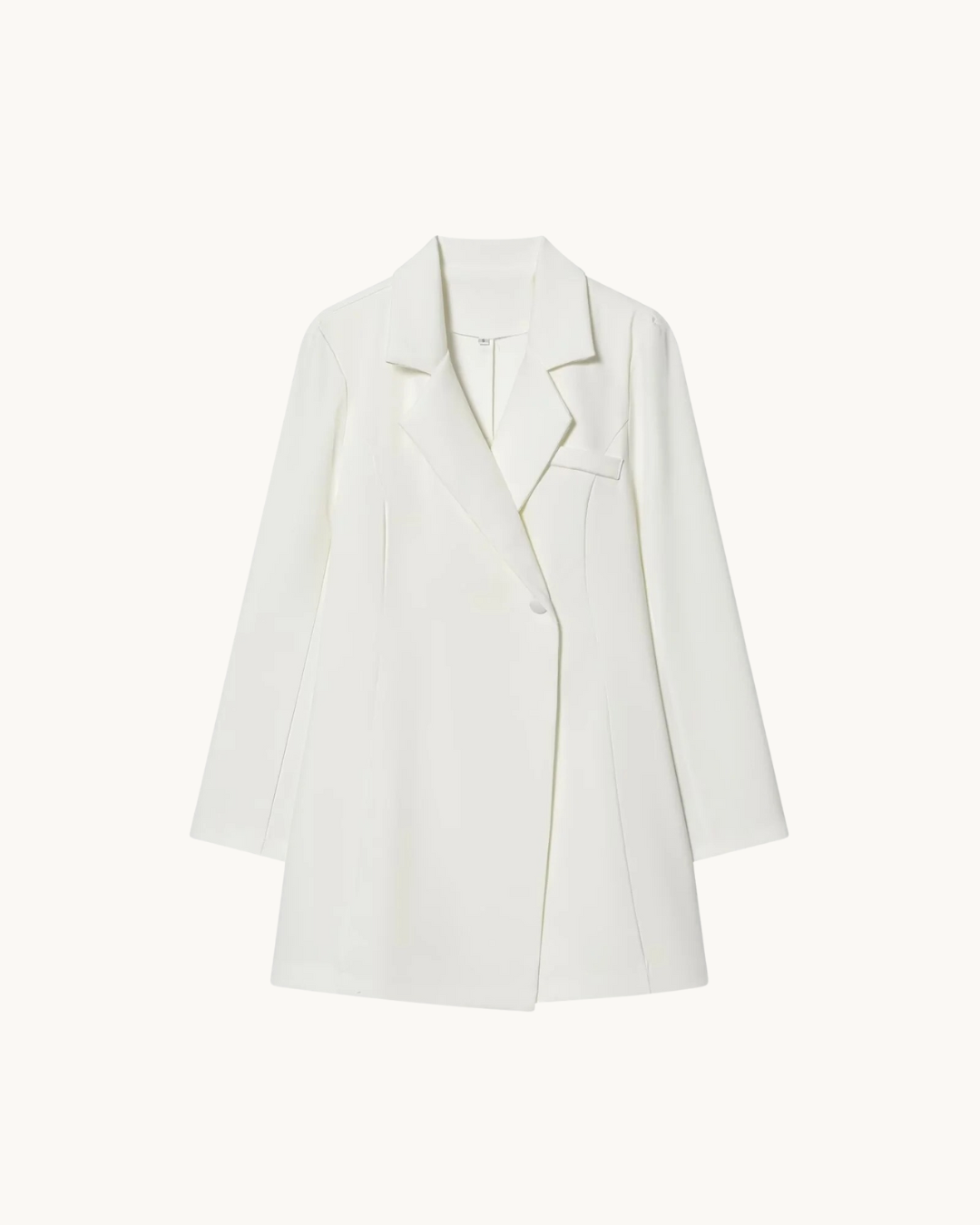 ELEGANTE LANGE BLAZER SET MET WRAP ROK