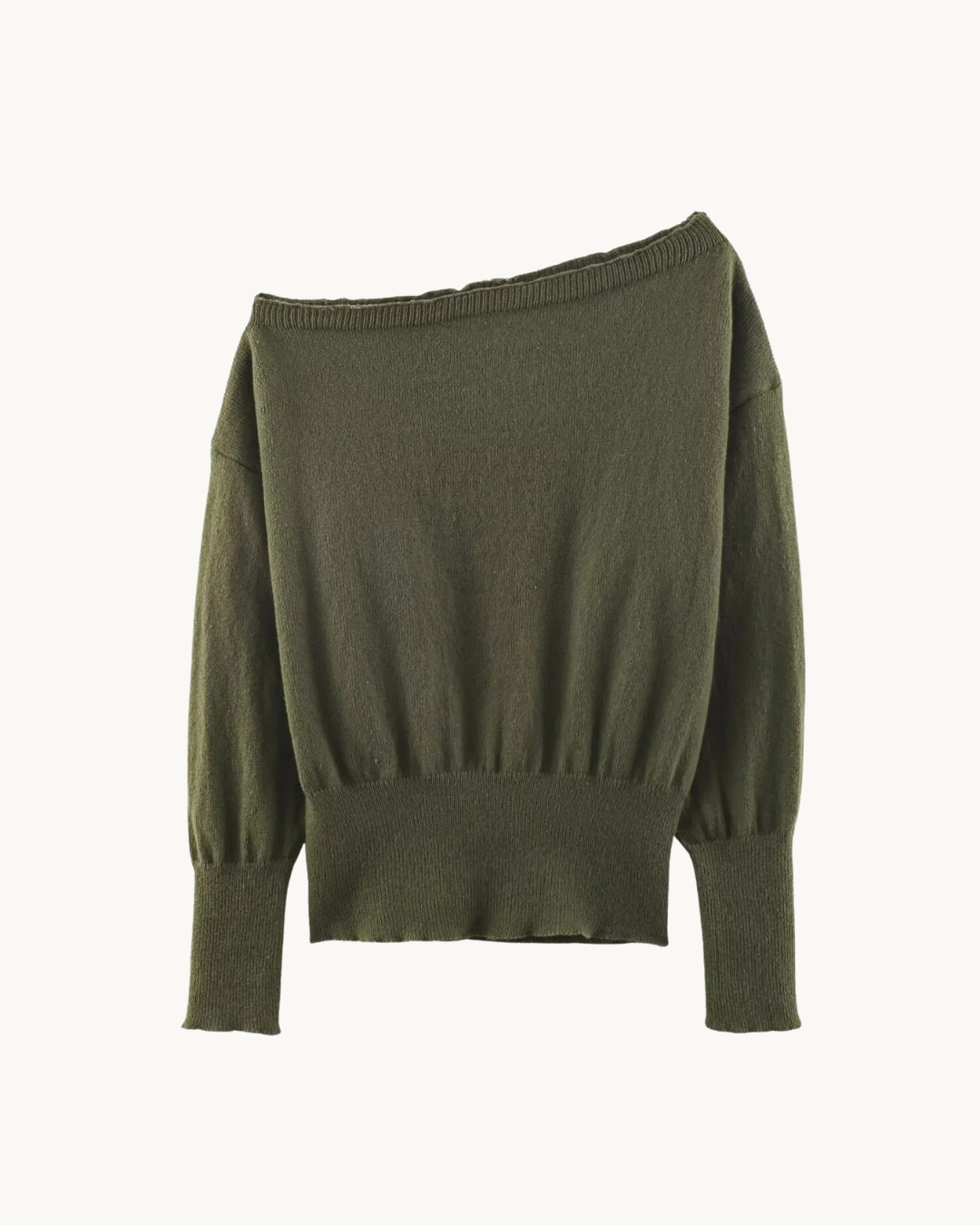ELEGANTE ONE SHOULDER SWEATER