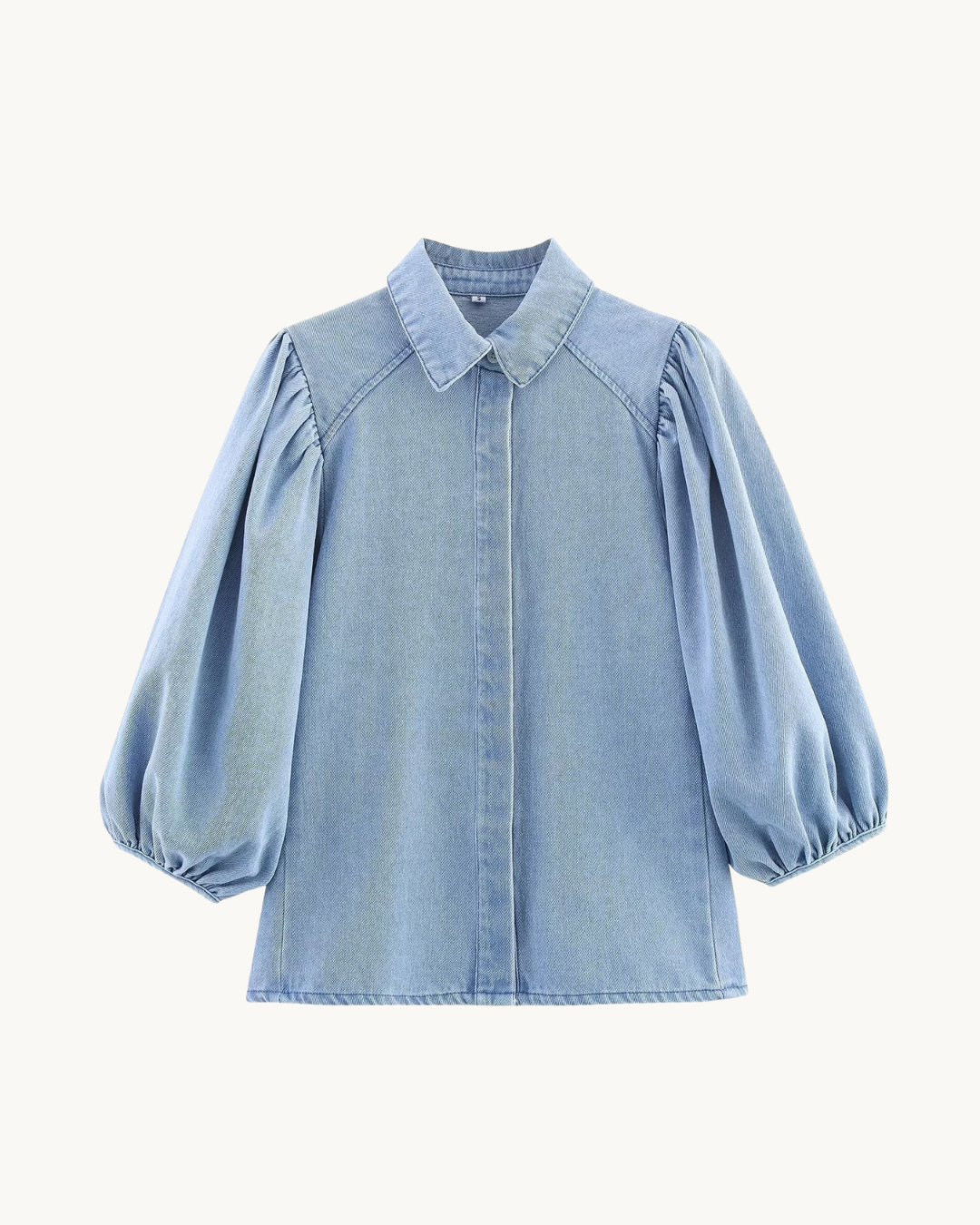 CASUAL DENIM SET MET POFMOUWEN