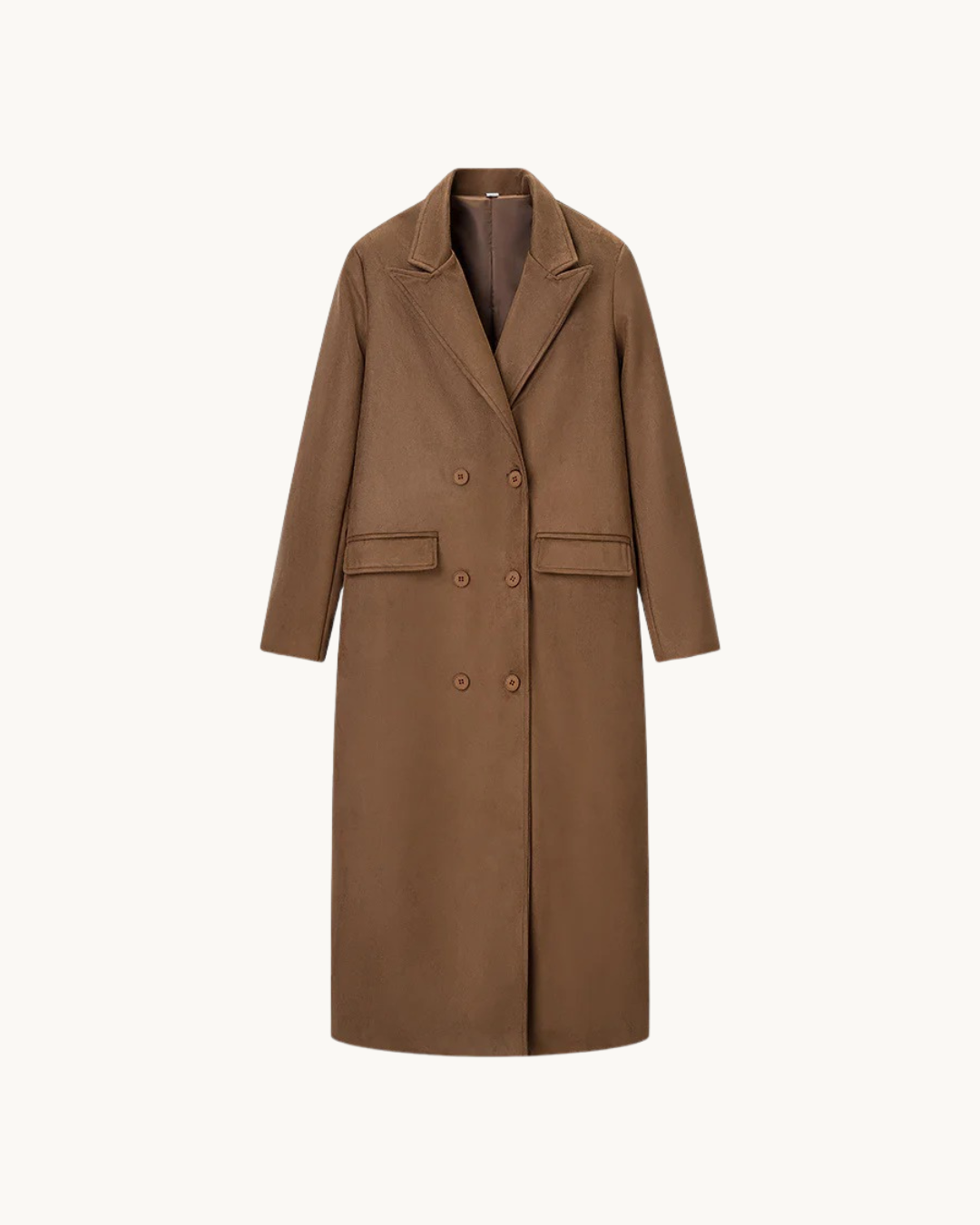 KLASSIEKE SUEDE TRENCHCOAT
