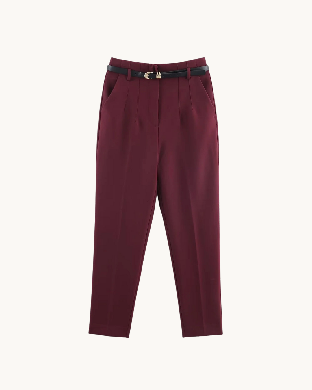 ELEGANTE PANTALON MET RIEM