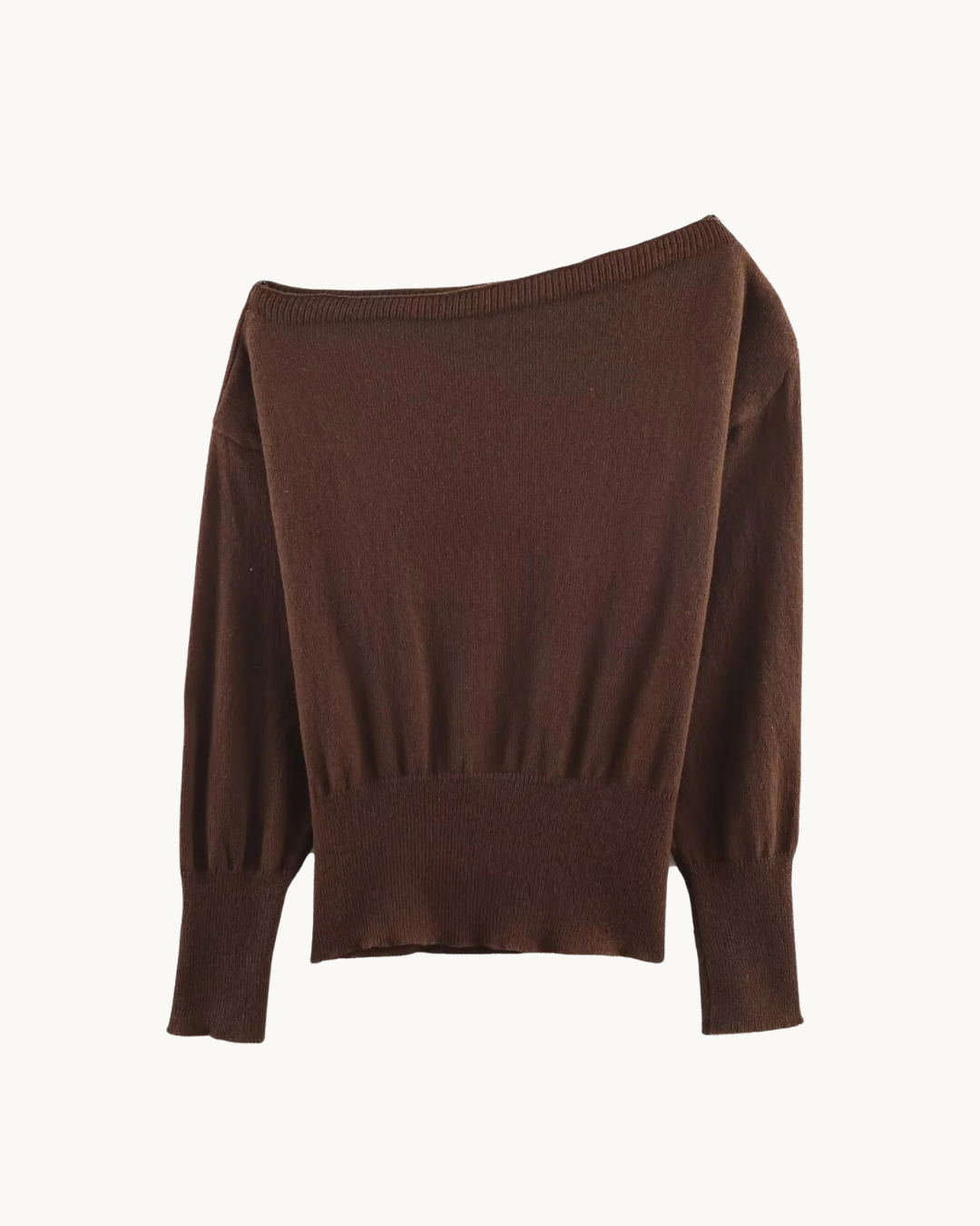 ELEGANTE ONE SHOULDER SWEATER