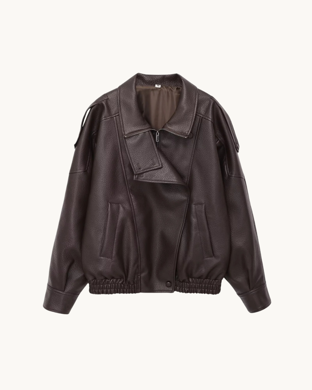 LUXE LEREN BIKER JAS