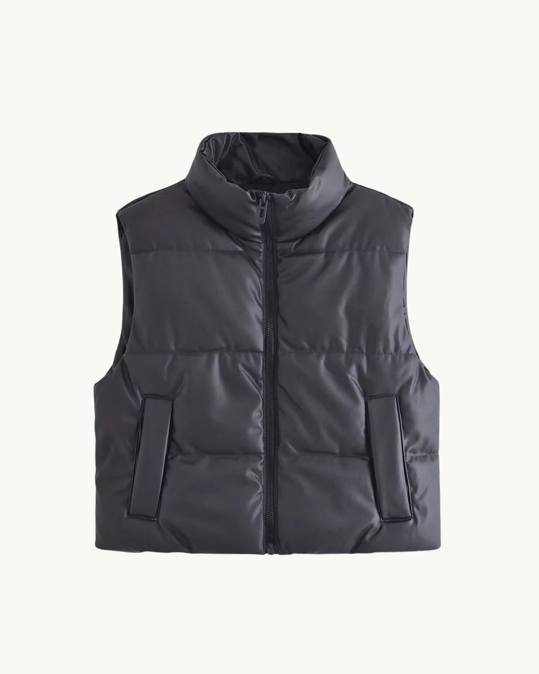 LUXE FAUX LEATHER BODYWARMER