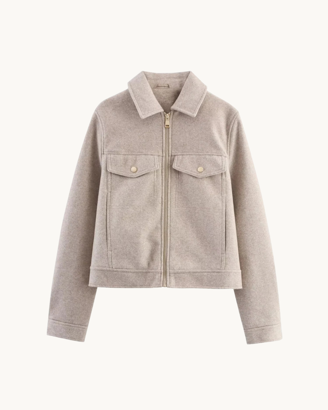 CASUAL BOUCLE JAS MET KRAAG