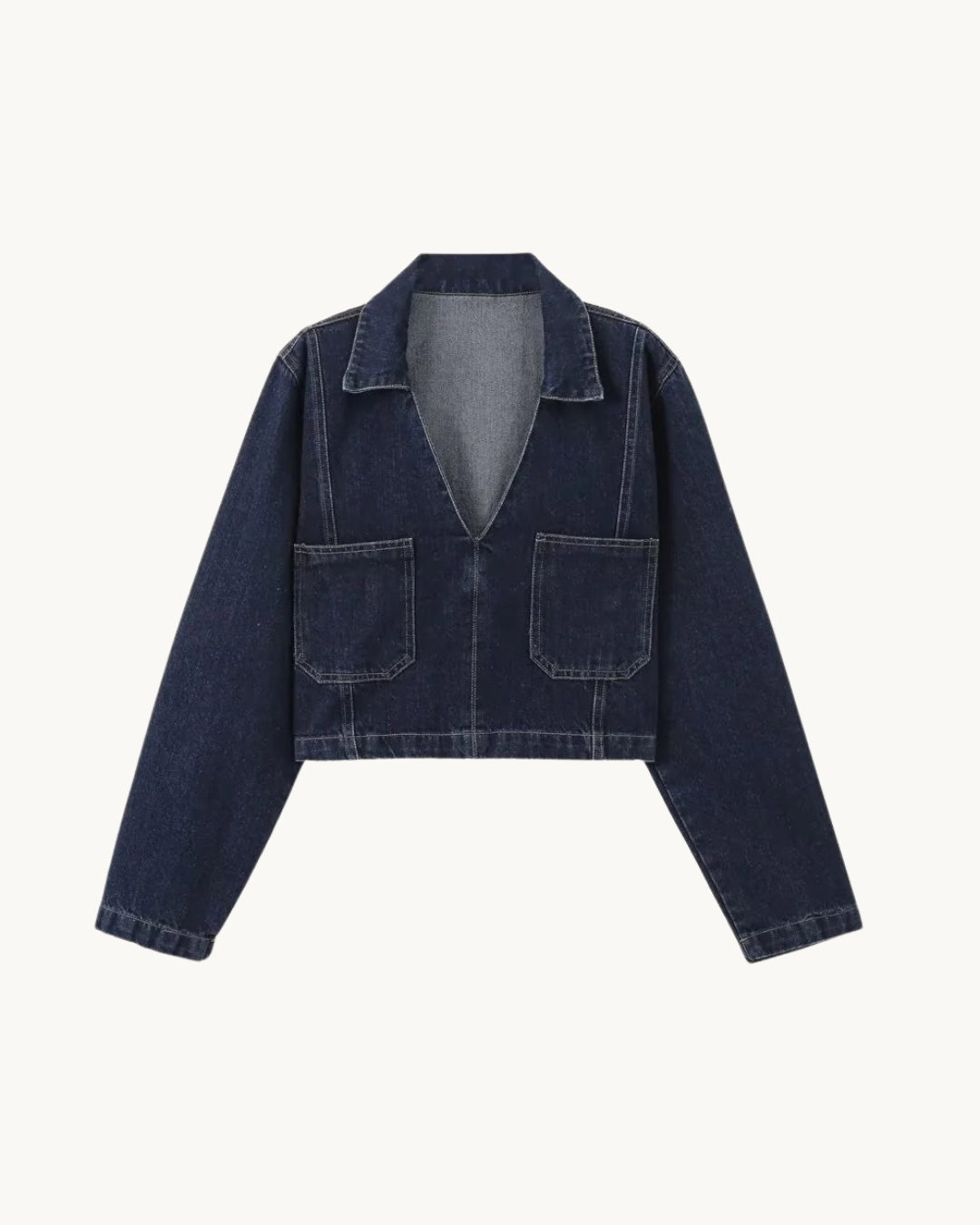 CASUAL CROP DENIM SET