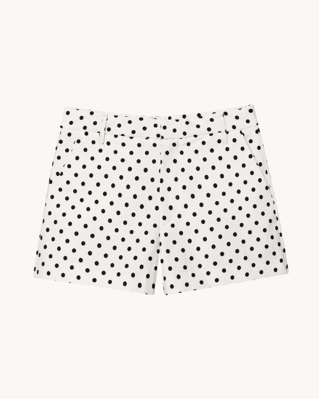 CHIQUE SHORT MET POLKADOT PRINT - WIT