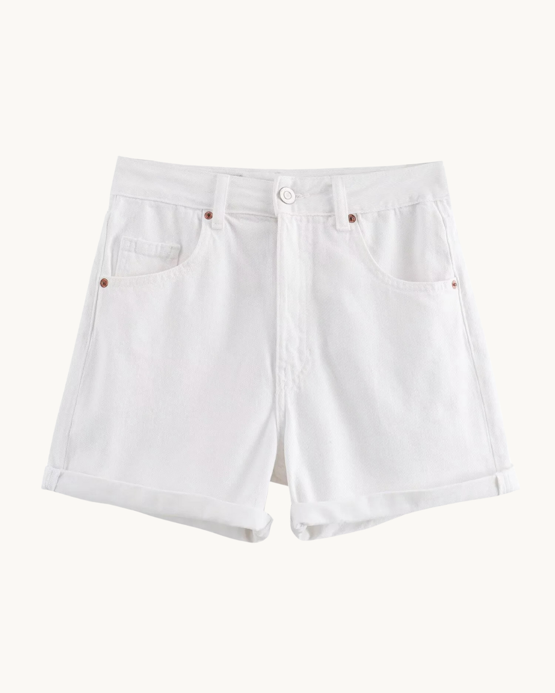 VINTAGE DENIM SHORT MET OMSLAG