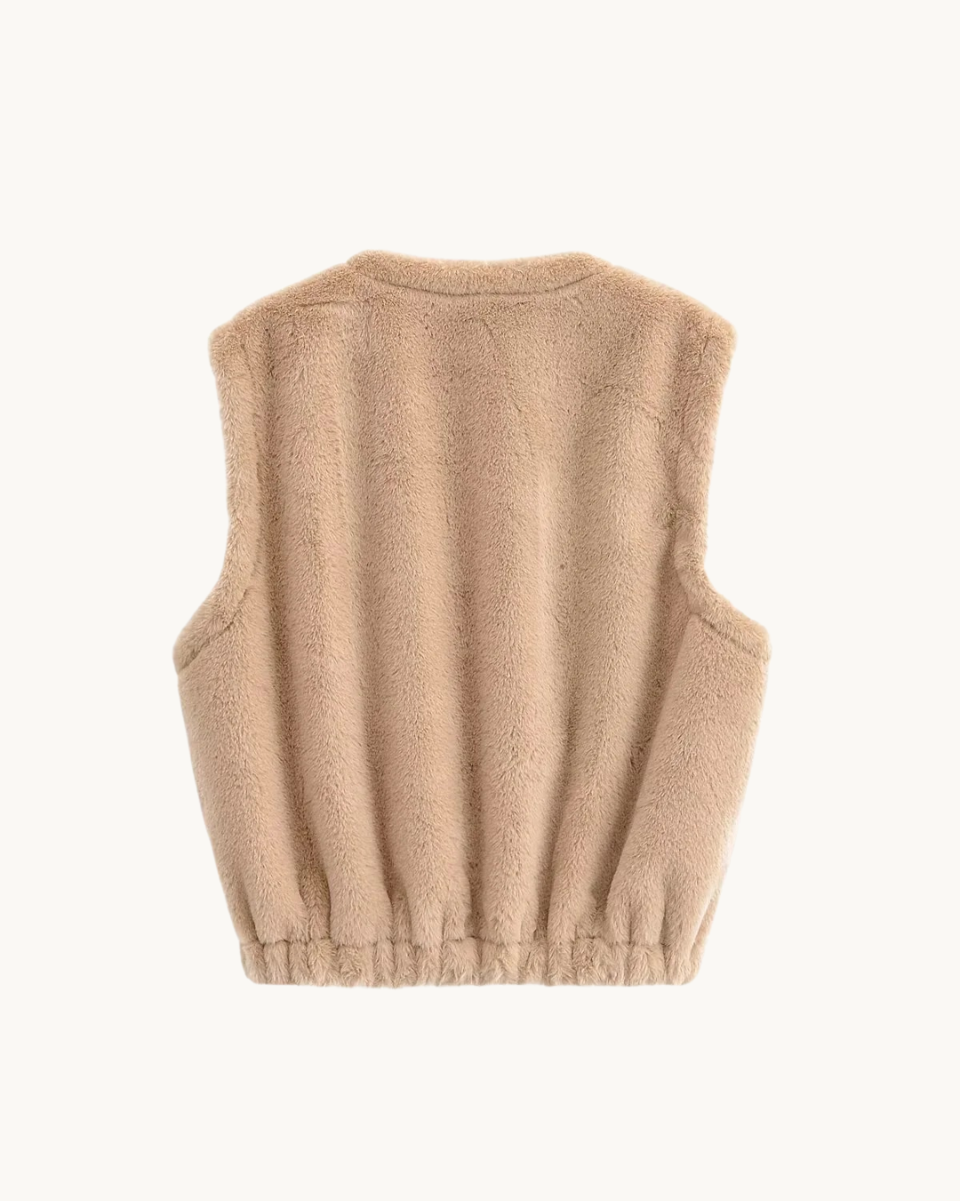 WARME TEDDY BODYWARMER - BEIGE