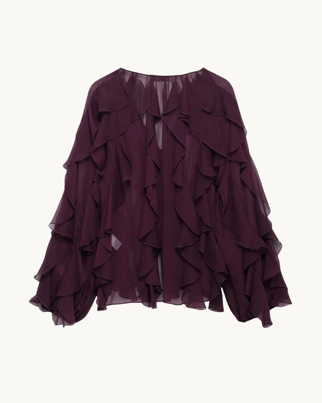 LUXE RUFFLE BLOUSE