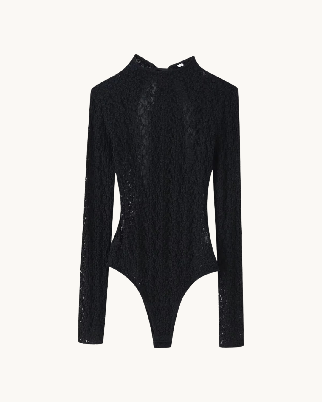 ROMANTISCHE KANTEN BODY - ZWART