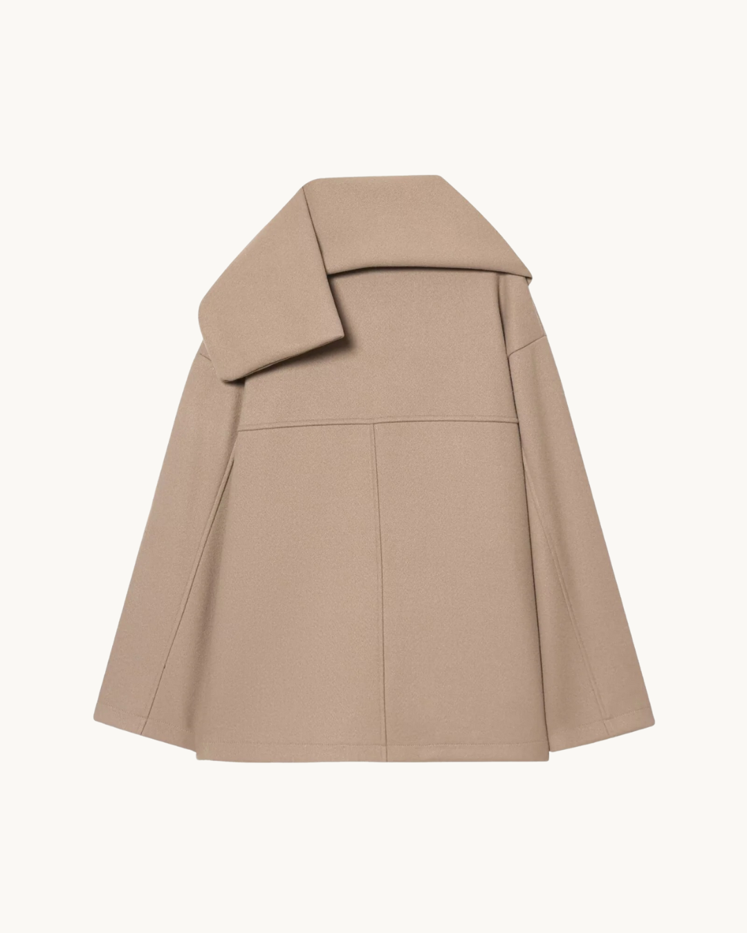 ELEGANTE JAS MET SJAAL KRAAG