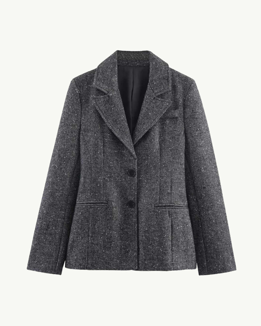 CHIQUE TWEED BLAZER SET - GRIJS