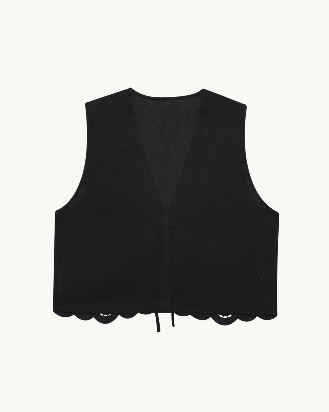 VINTAGE GILET MET BRODERIE