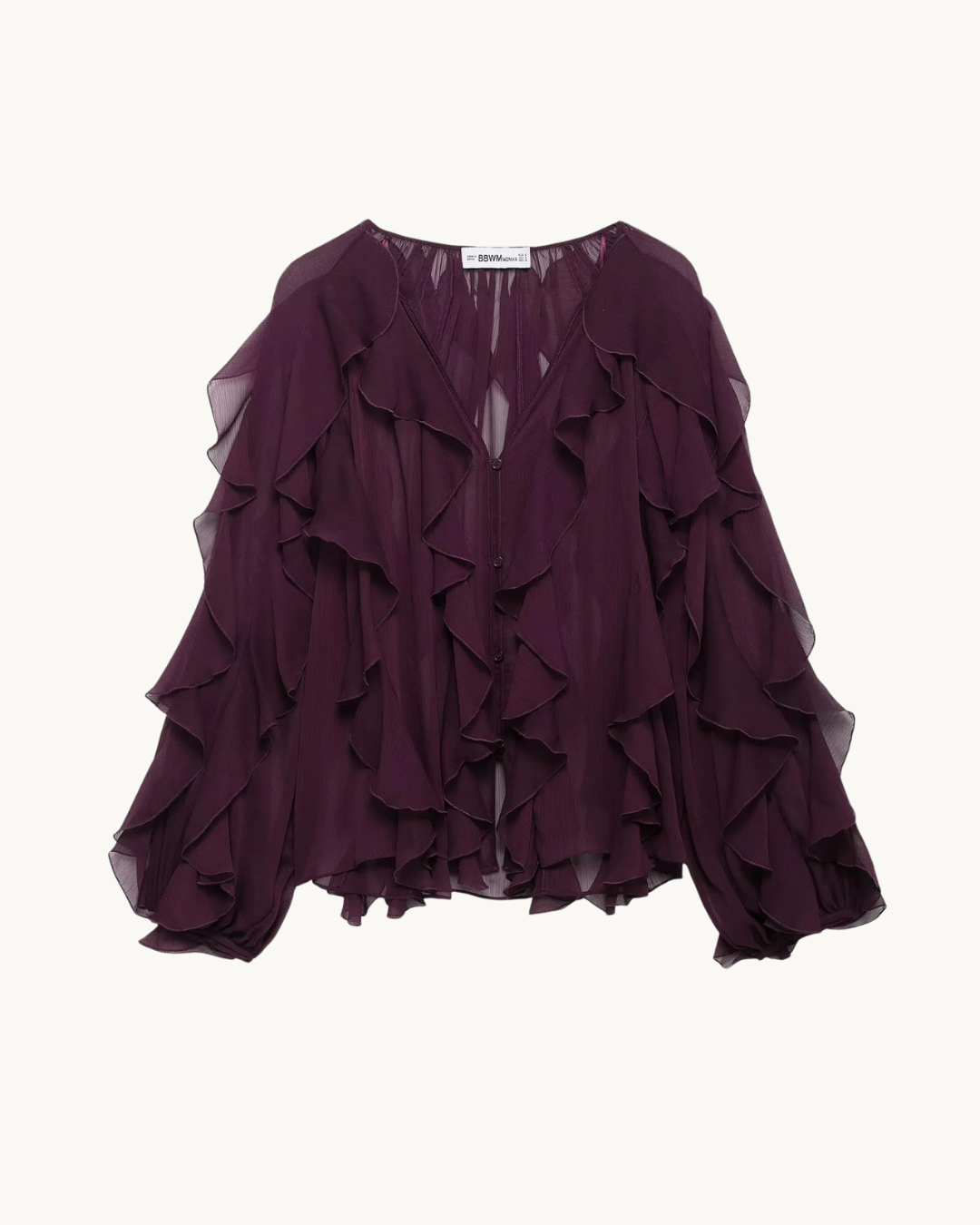 LUXE RUFFLE BLOUSE