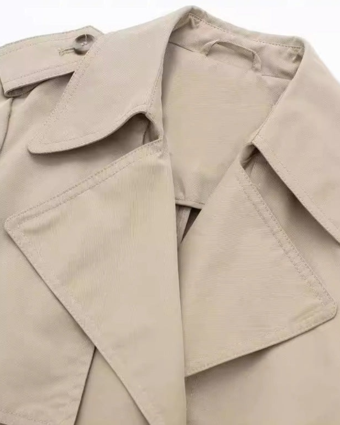 CASUAL TRENCHCOAT MET RIEM - KAKI