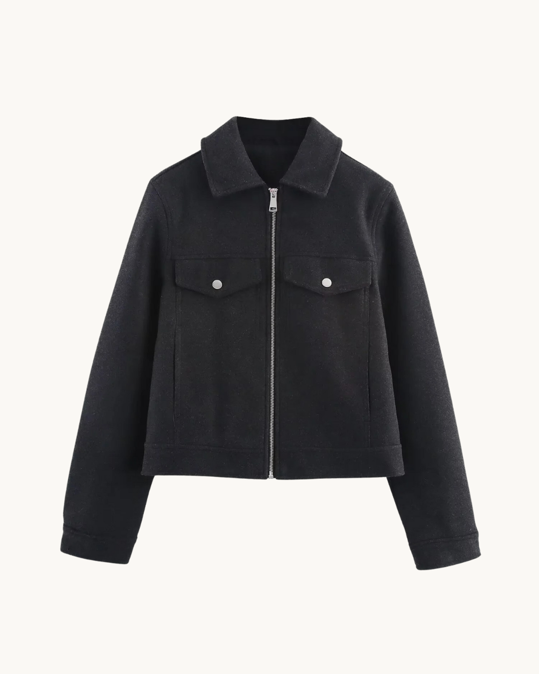 CASUAL BOUCLE JAS MET KRAAG