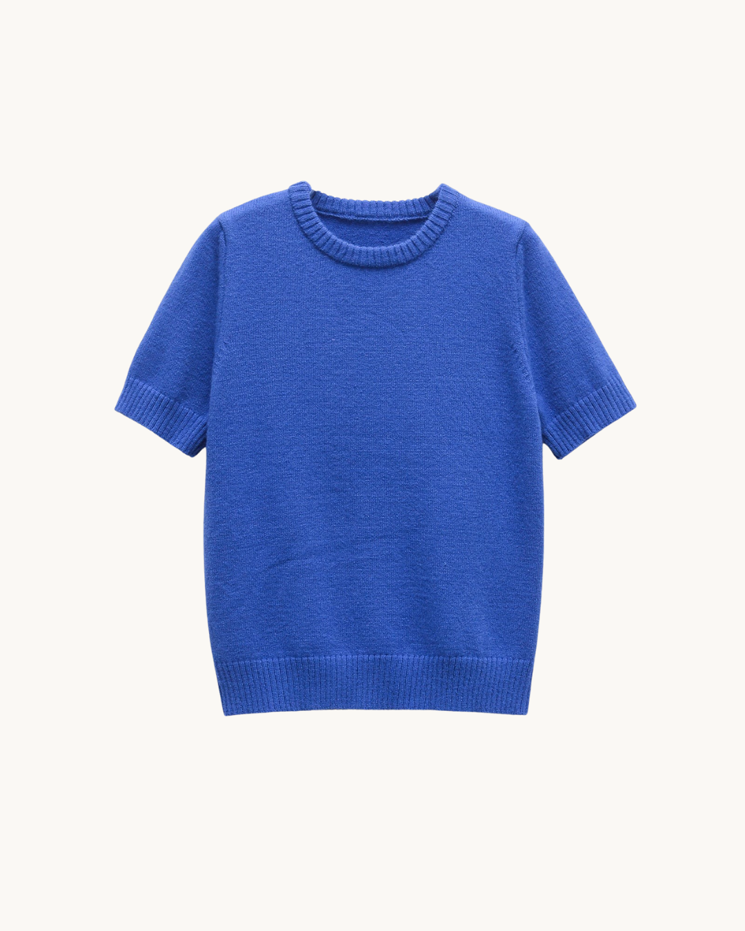 COMFY GEBREIDE T-SHIRT