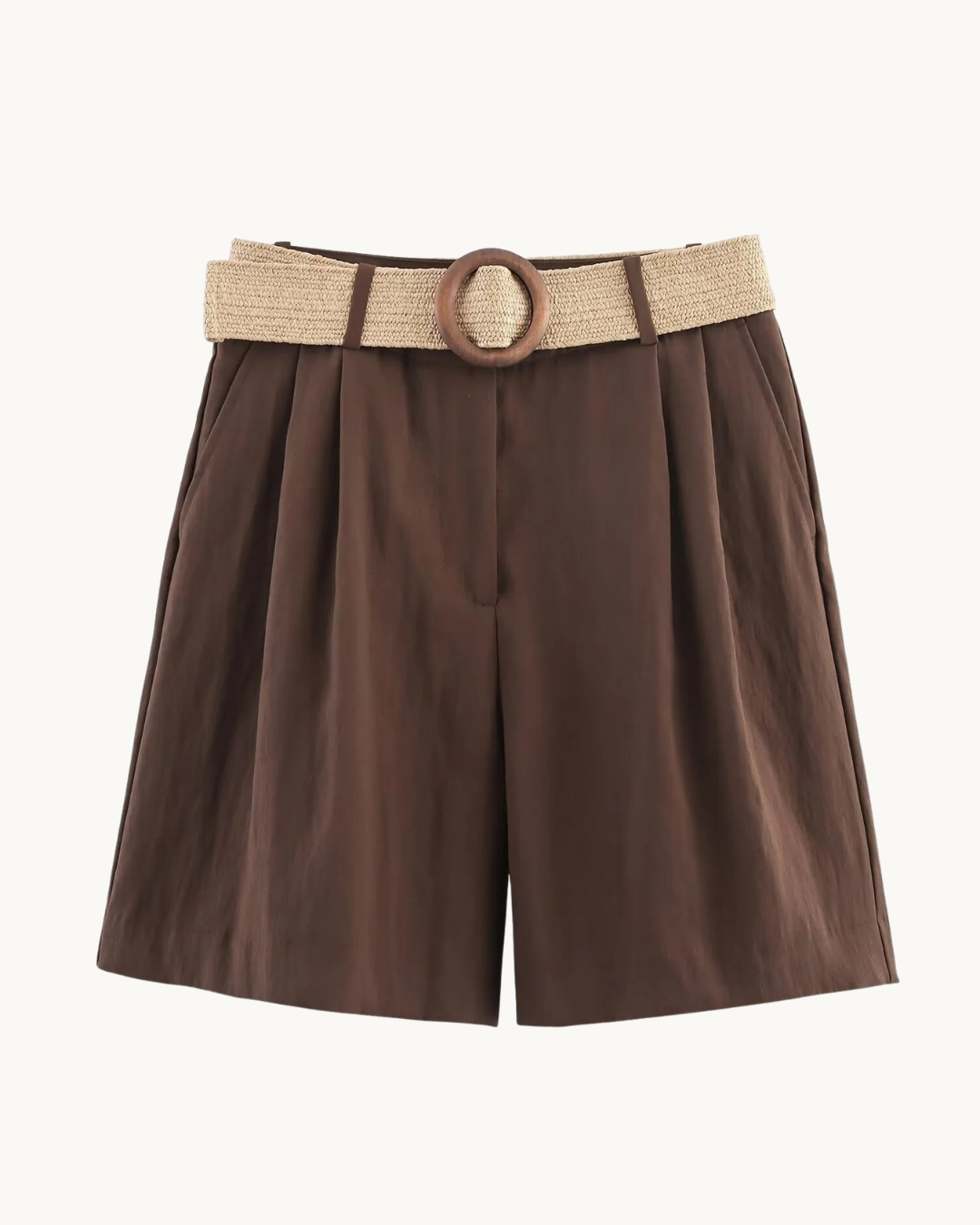 ELEGANTE SHORT MET GEWEVEN RIEM