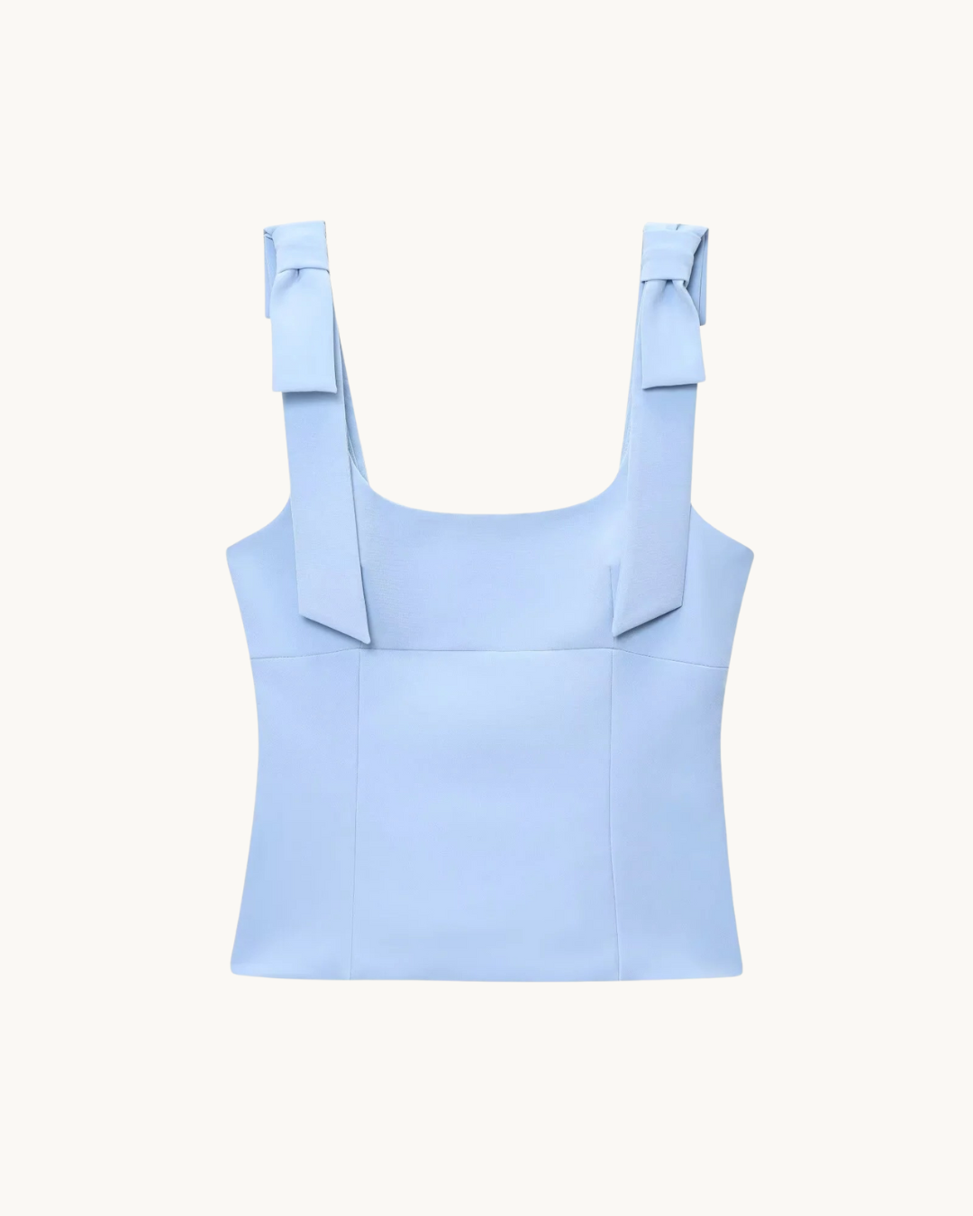 ROMANTISCHE TOP MET STRIKBANDJES