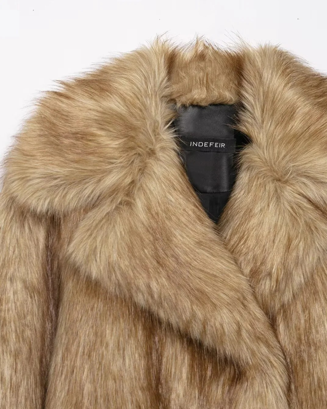 ELEGANTE KORTE BONT JAS - CAMEL