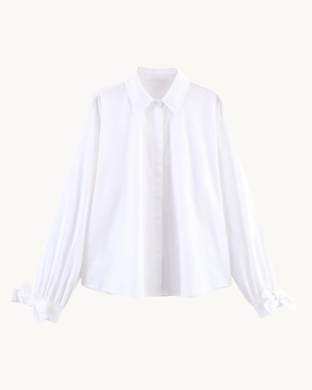 ELEGANTE MOUWSTRIK BLOUSE